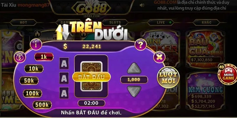 Giới thiệu đôi nét về game trên dưới go88