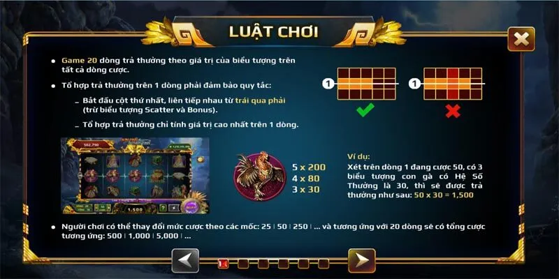 Luật chơi nổ hũ Sơn Tinh Thủy Tinh Go88 mới nhất